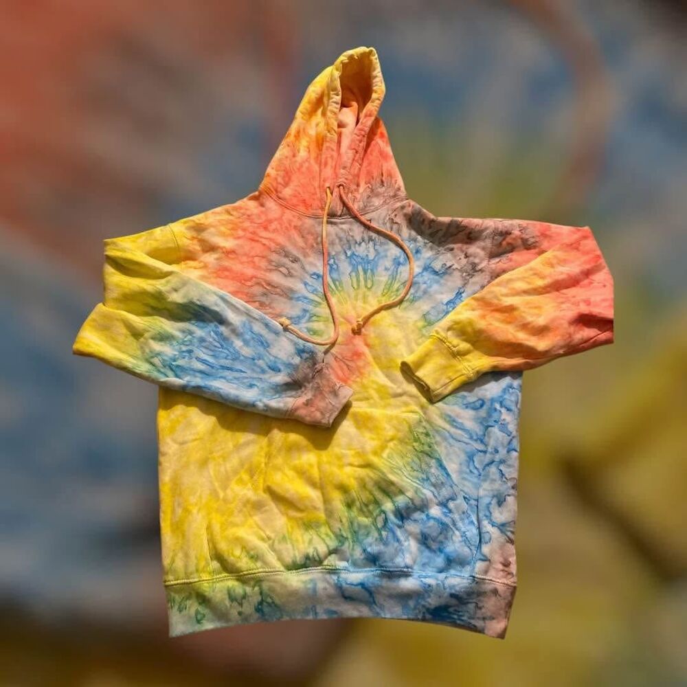 Vintage 90’s Exist Tie-Dye Hoodie Size Small